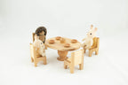 Wooden Table & Chairs  1/16 scale