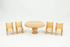 Wooden Table & Chairs  1/16 scale