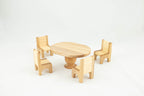 Wooden Table & Chairs  1/16 scale