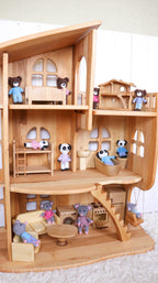 Dolls for dollhouse Panda family Amigurumi