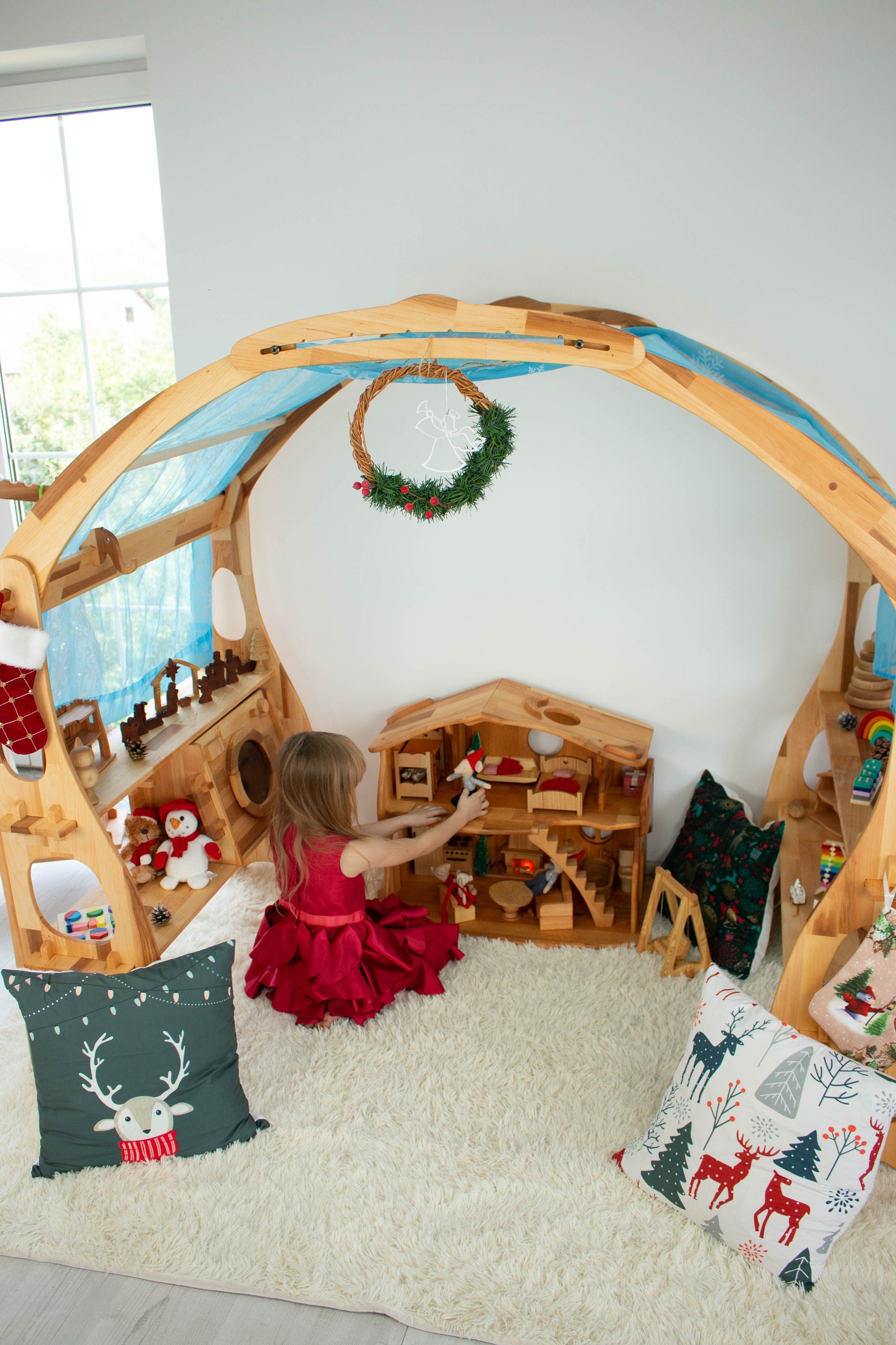 Maileg Dollhouse with Fireplace 1:12 Scale