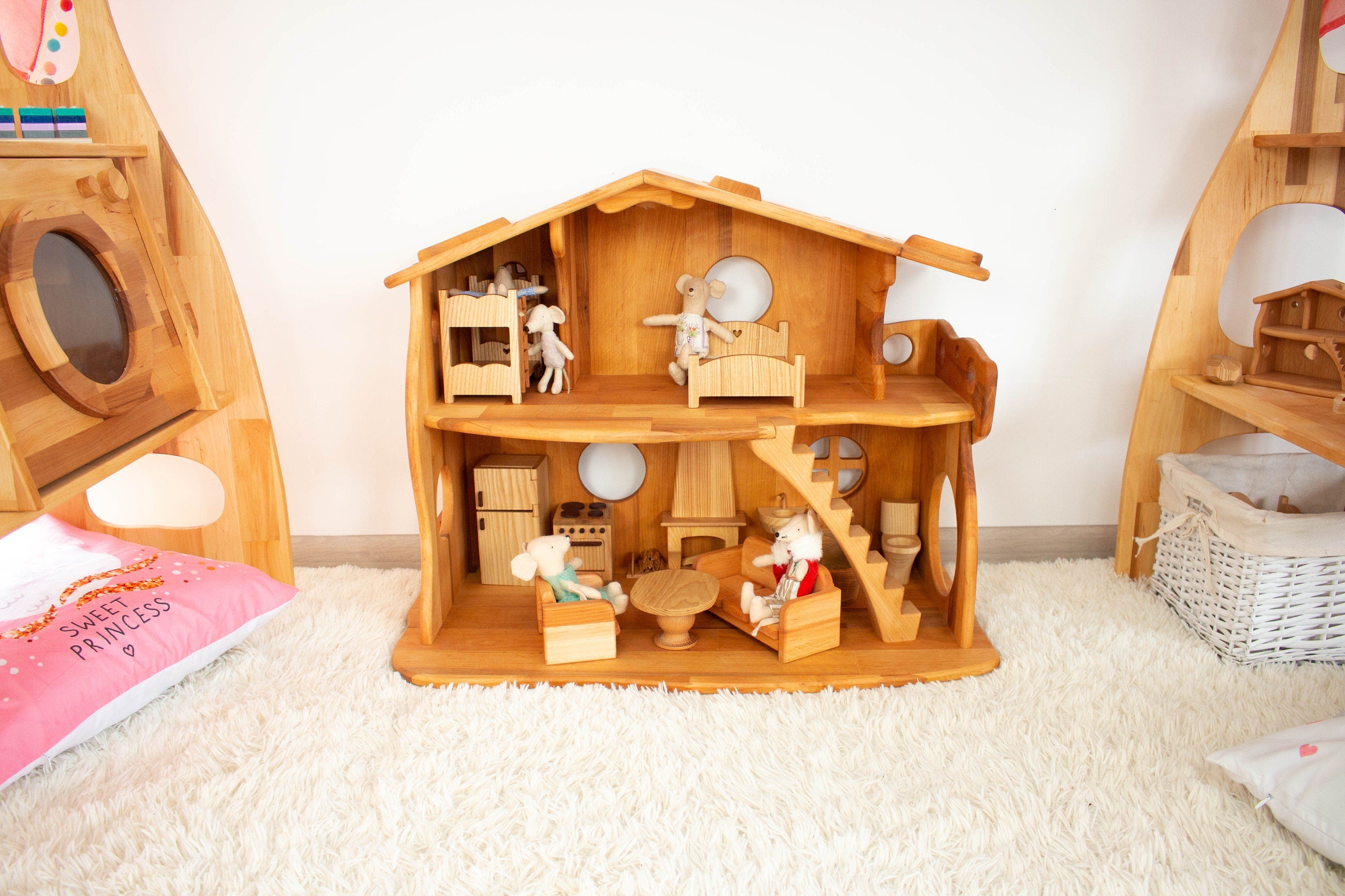 Maileg Dollhouse with Fireplace 1:12 Scale