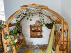 Fabric white chamomile Canopy for playhouse