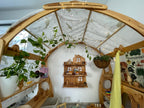 White birds fabrics Embroidered Canopy