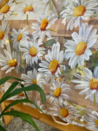Fabric white chamomile Canopy for playhouse
