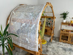 White birds fabrics Embroidered Canopy