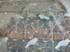 White birds fabrics Embroidered Canopy