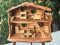 Large Dollhouse with Fireplace 1:16 Scale