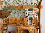Set of wooden toy trees
