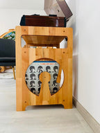 Wooden Record Player Stand – Custom Vinyl Table in Alder Wood