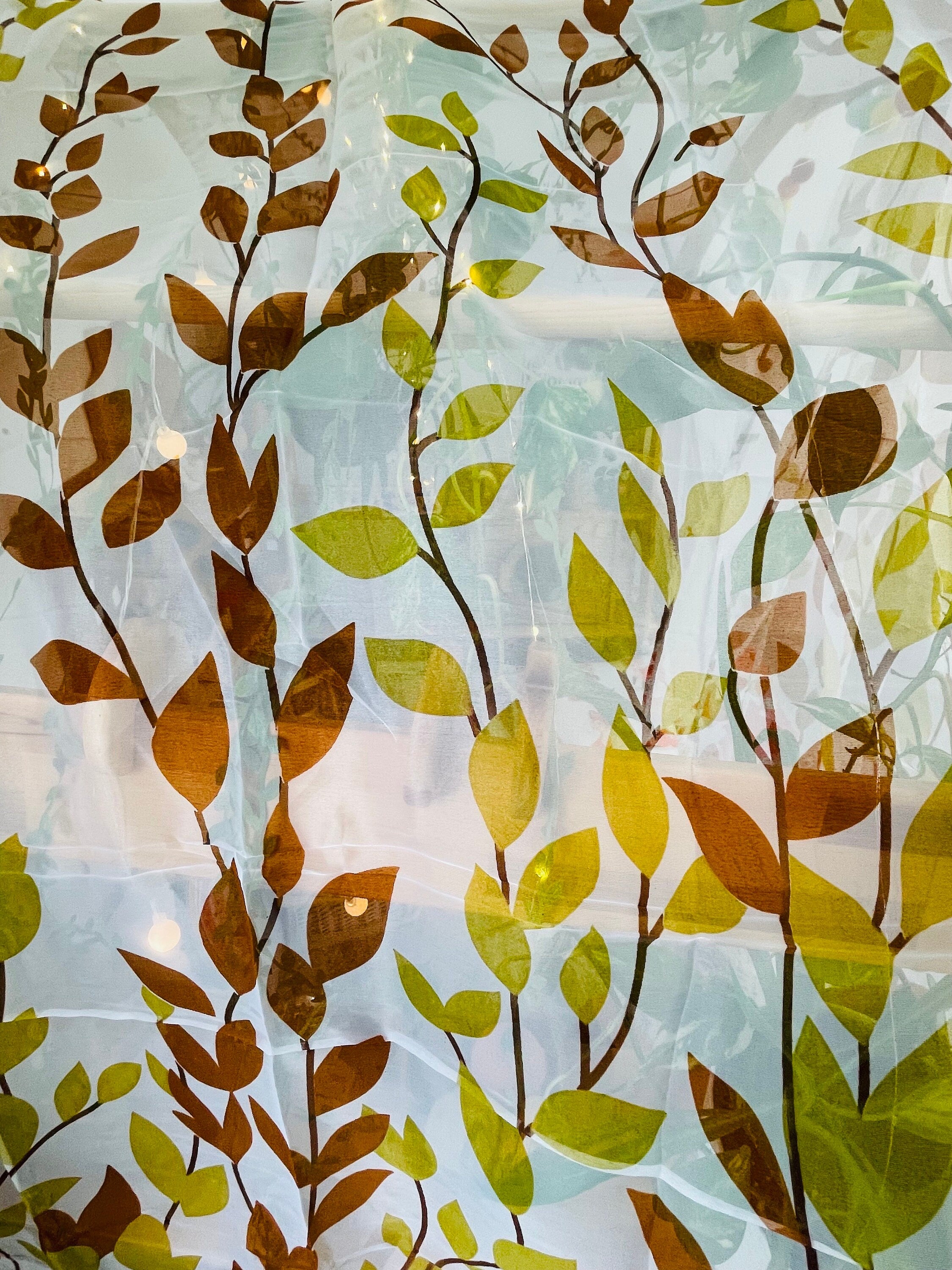 Botanical Leaves Fabric Canopy for Playstands