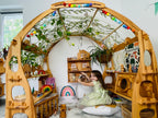 Fabric Green Fall leaves Canopy for Playstands