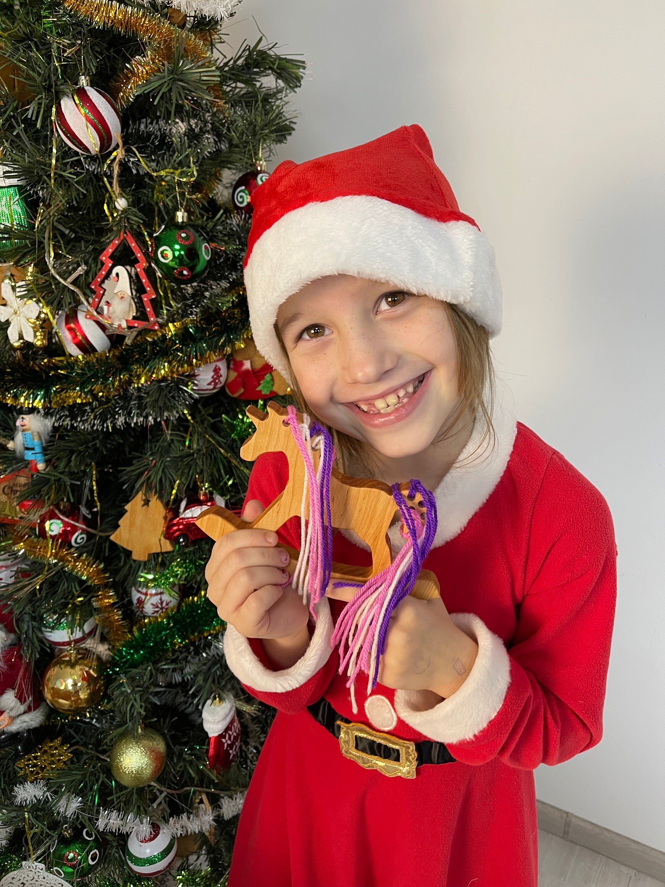 Wooden lacing education toy Easter Bunny