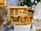 Dollhouse with garage 1:24 scale