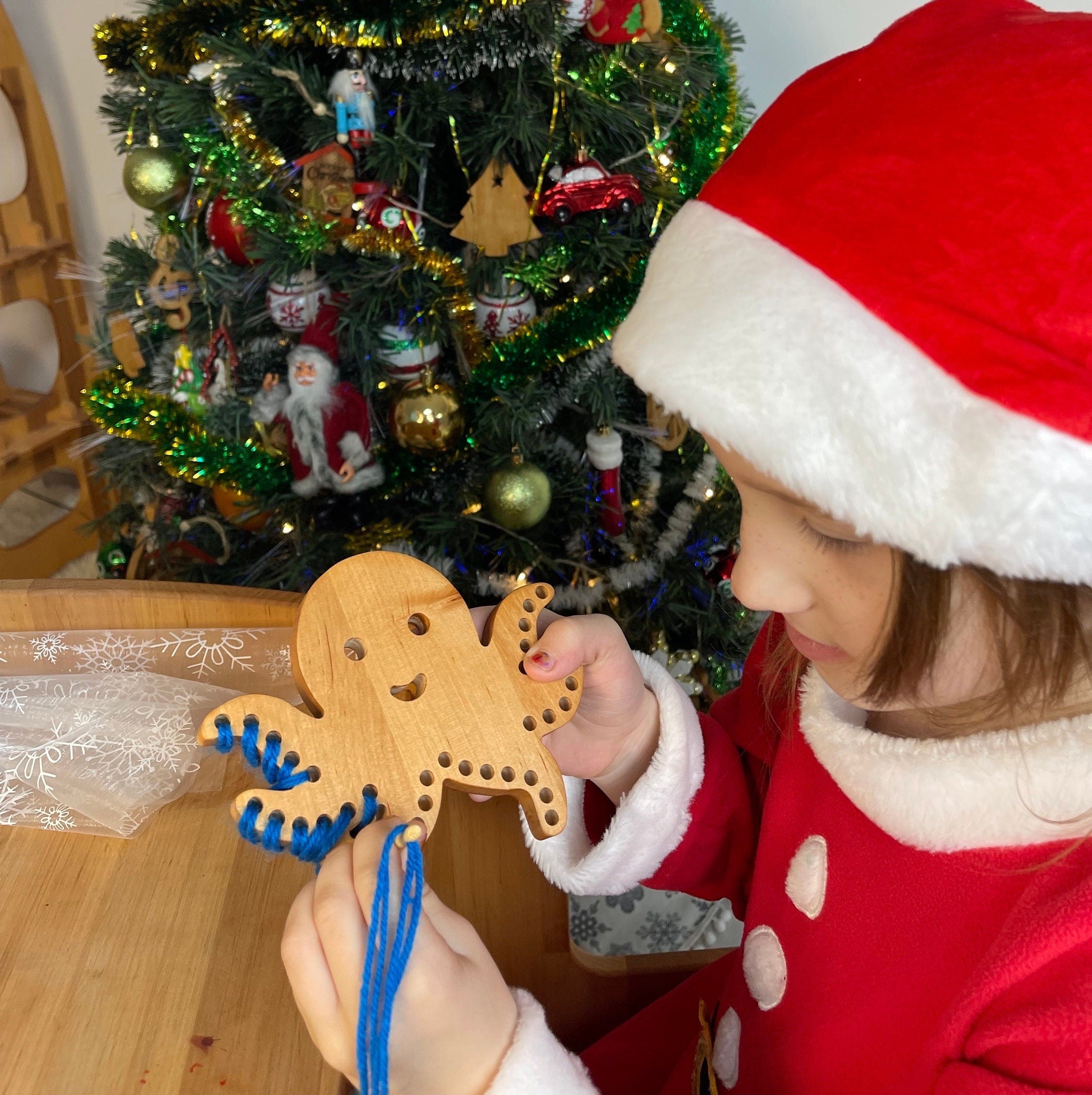 Lacing education toy Octopus Set