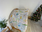 Jungle ABC animals fabric