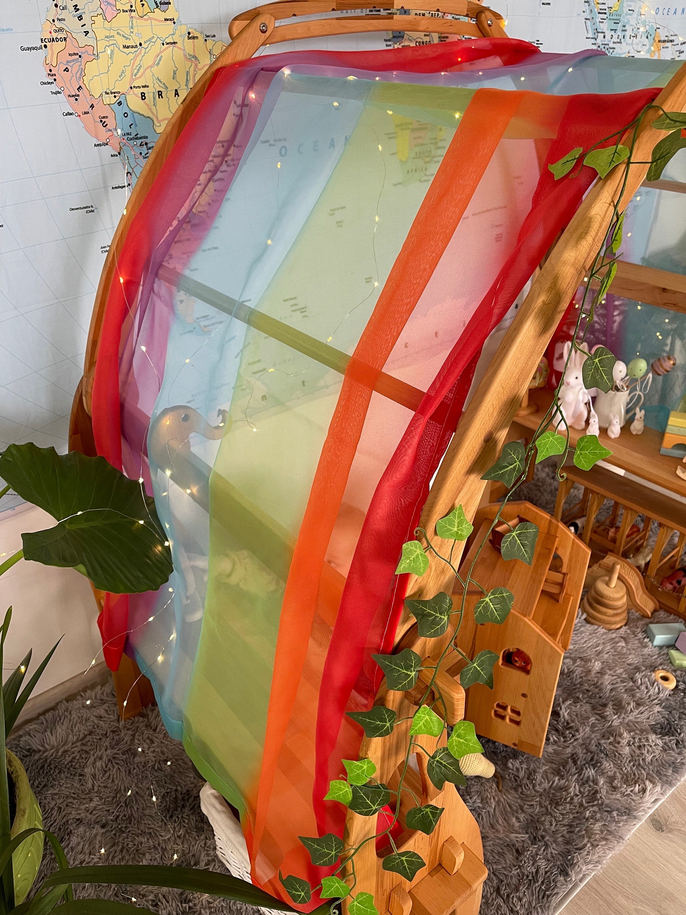 Rainbow fabric for Large Playstand