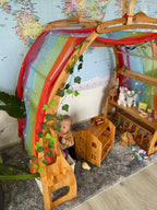 Rainbow fabric for Large Playstand