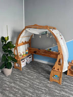 Central shelf for Waldorf XS playstand Montessori Wooden Storage