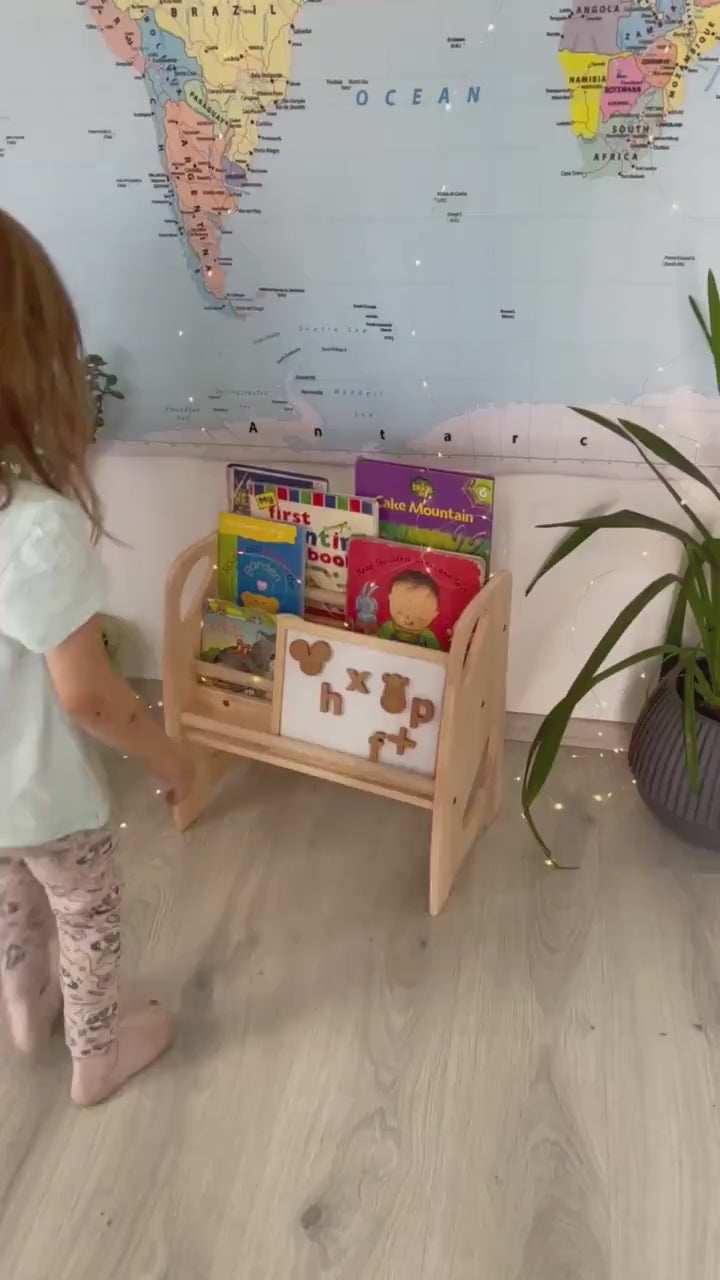 Wooden Storage Kids Bookshelf