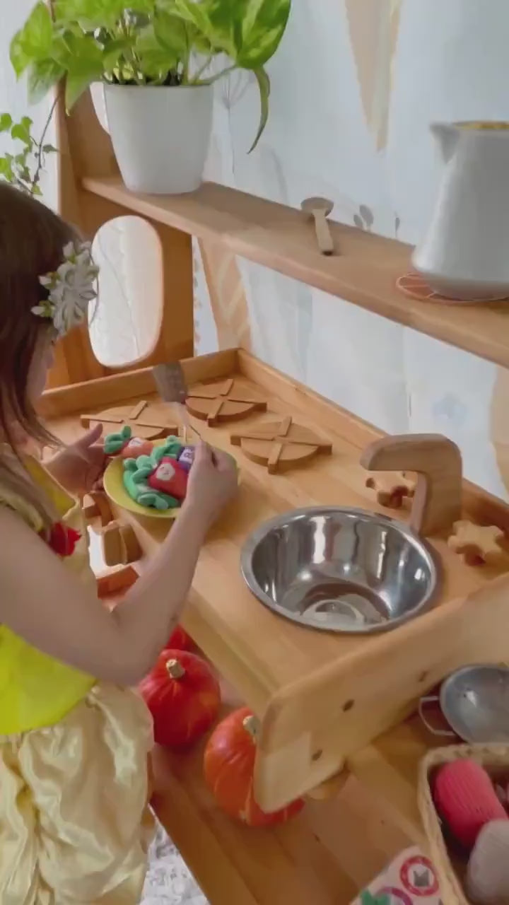 Kitchen Play Set Montessori Waldorf