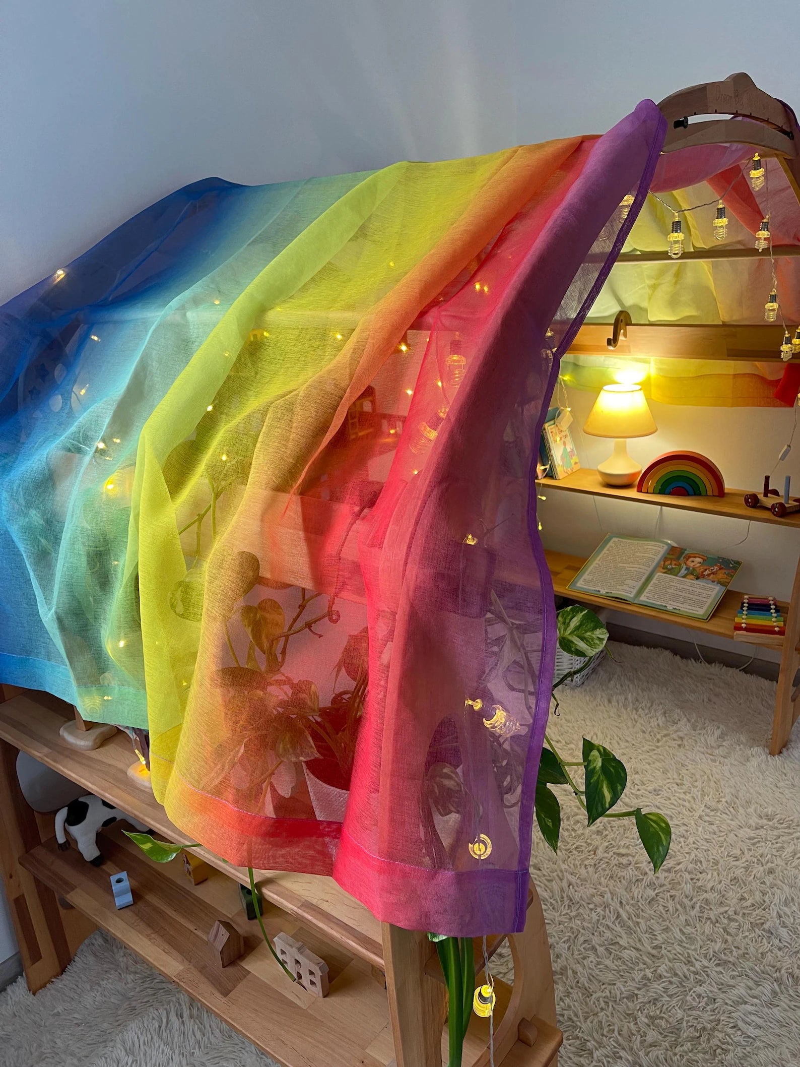 Rainbow fabric for Large Playstand